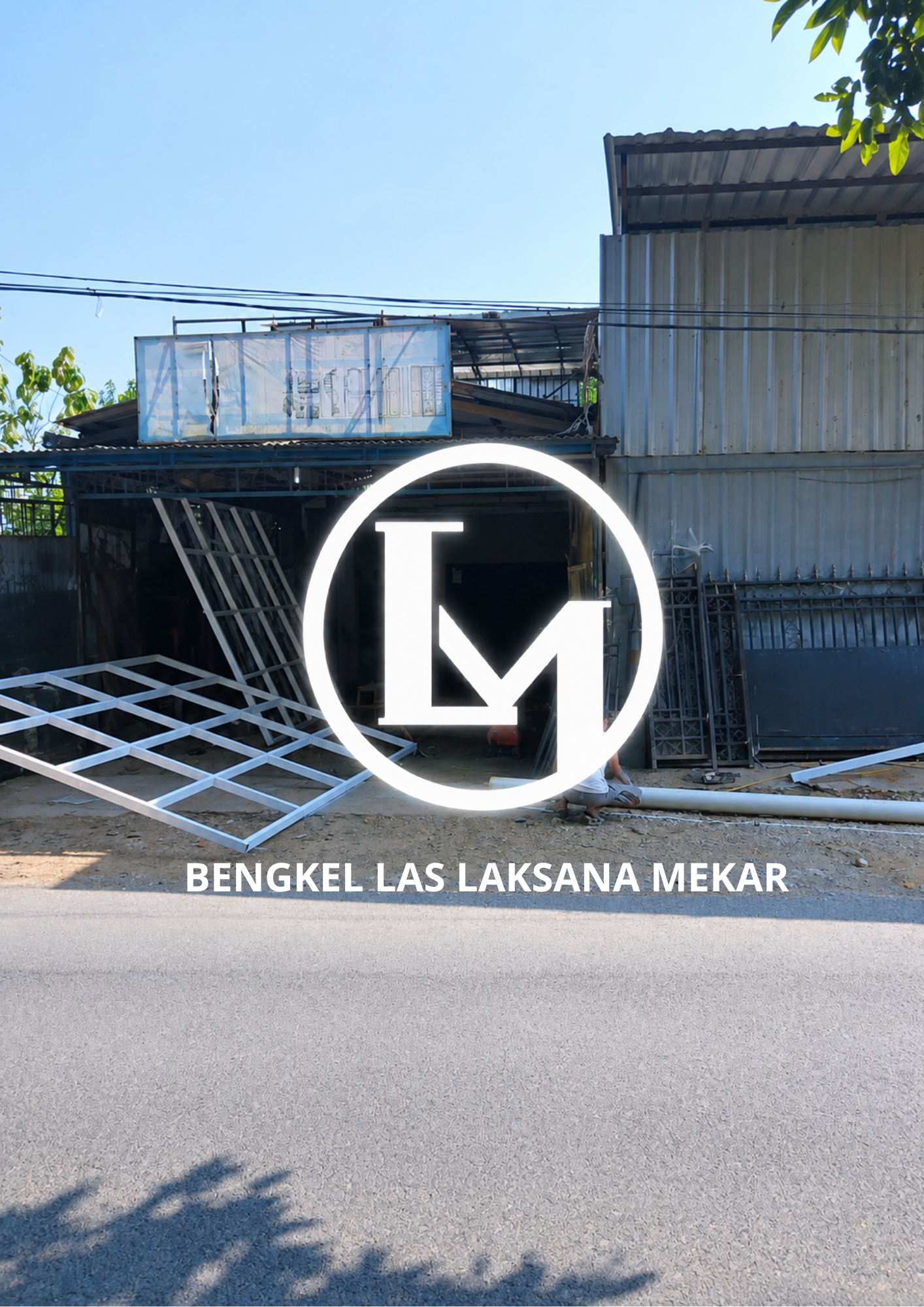Ilustrasi pekerjaan workshop dan fabrikasi