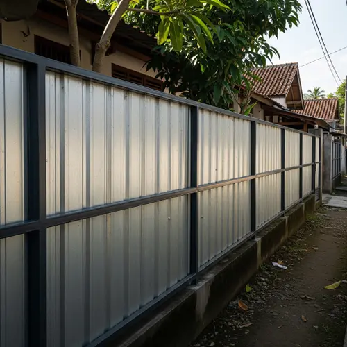 Pagar Proyek Seng & Besi Siku